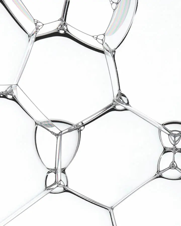 A close up of a molecule