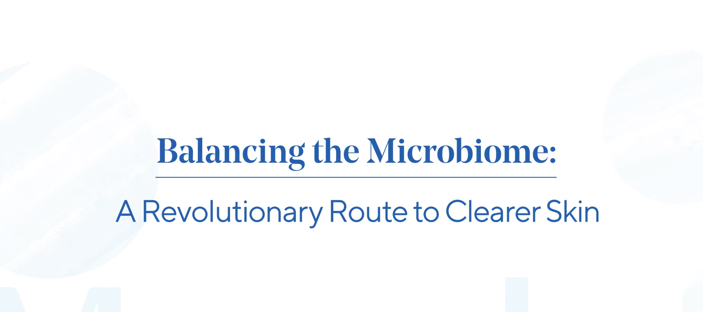 Balancing the mircobiome