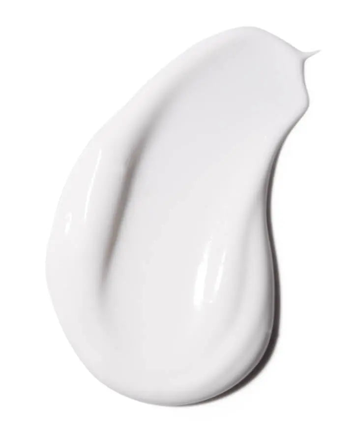 A white smear of cream